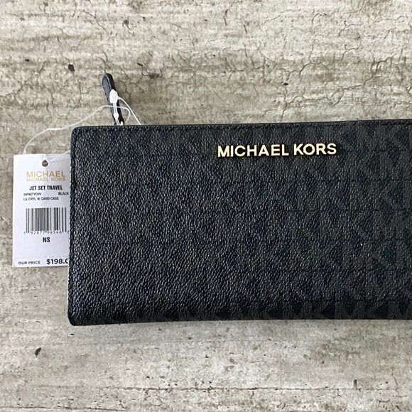 NWT Michael Kors Signature Jet Setter Wallet - Picture 5 of 5